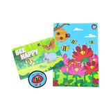 Don't Worry Bee Happy POP Greeting Card with Patch