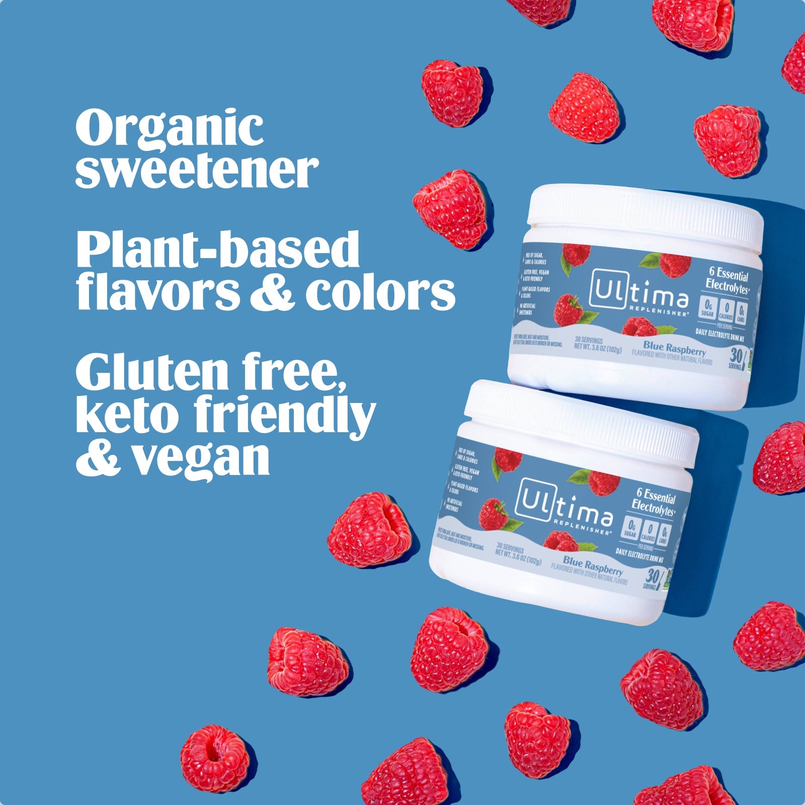 Blue Raspberry electrolyte drink mix