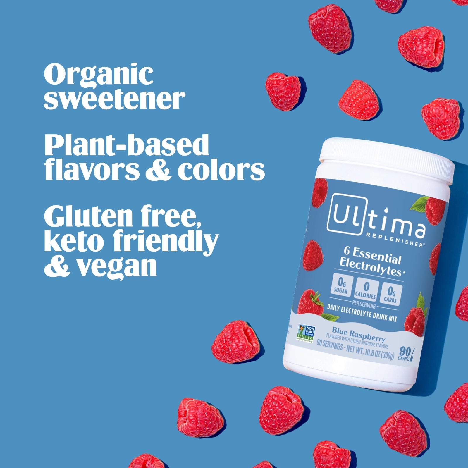 Blue Raspberry electrolyte drink mix