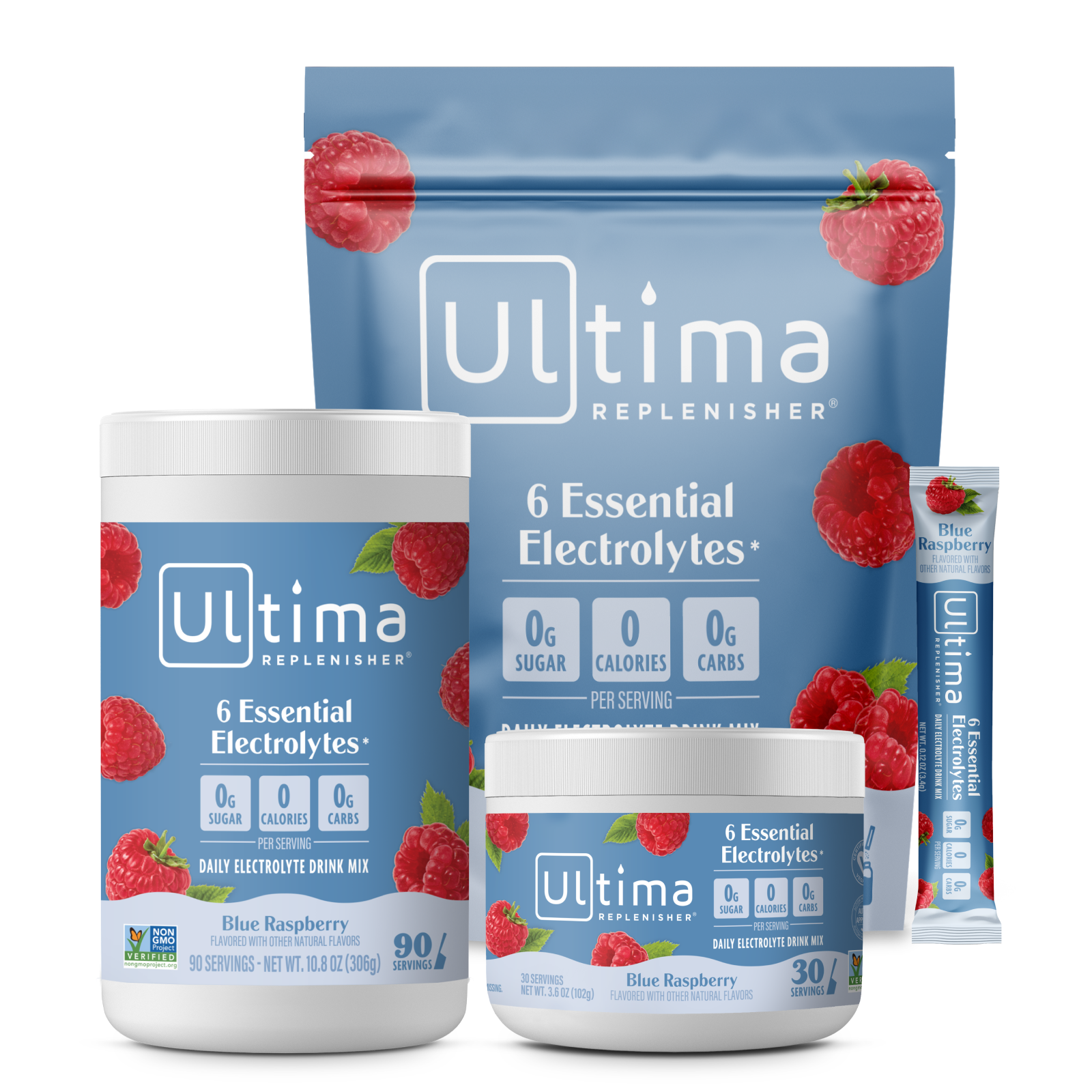 Blue Raspberry electrolyte drink mix