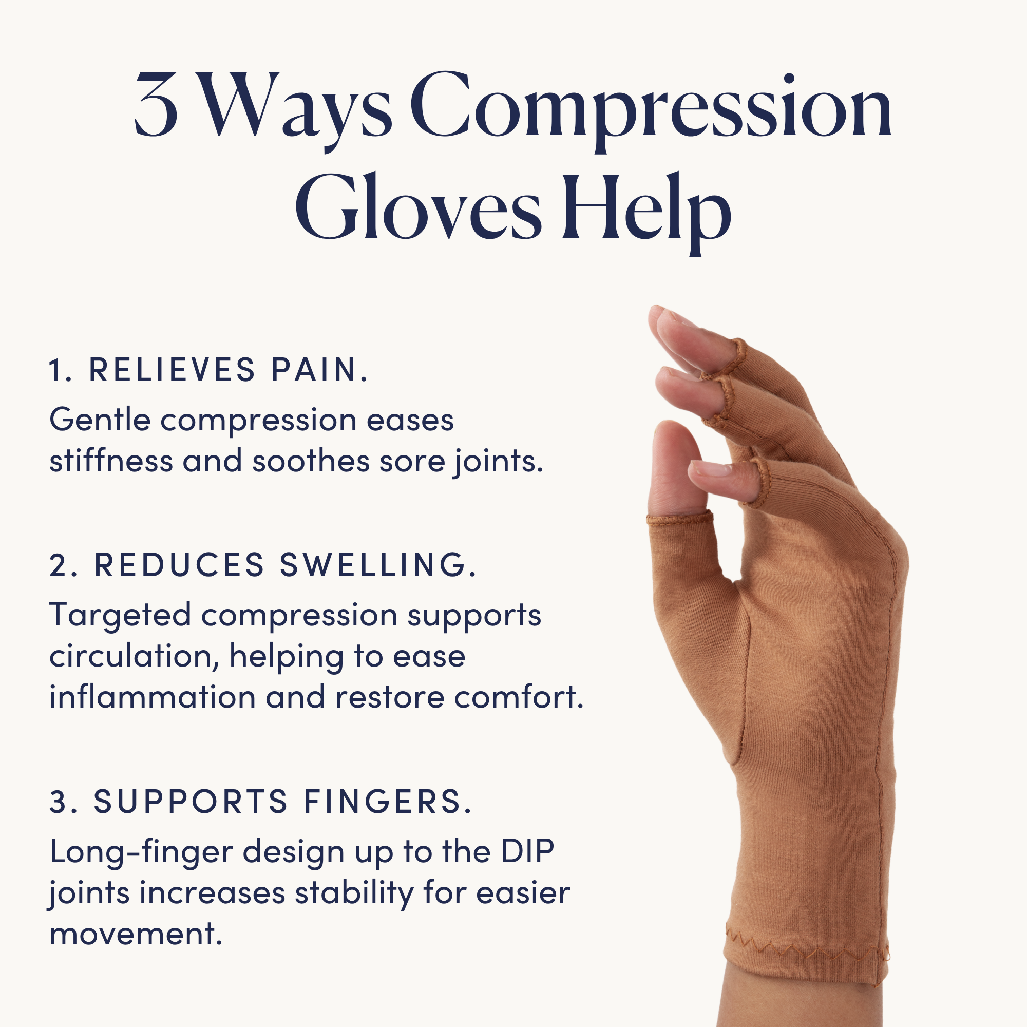 Compression Gloves: Relief From Arthritis - Classic Style