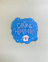 Funny Hand-lettered Dog Mom Sticker