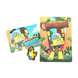 Cheddar You Have the Power Platypus POP Greeting Card with Patch