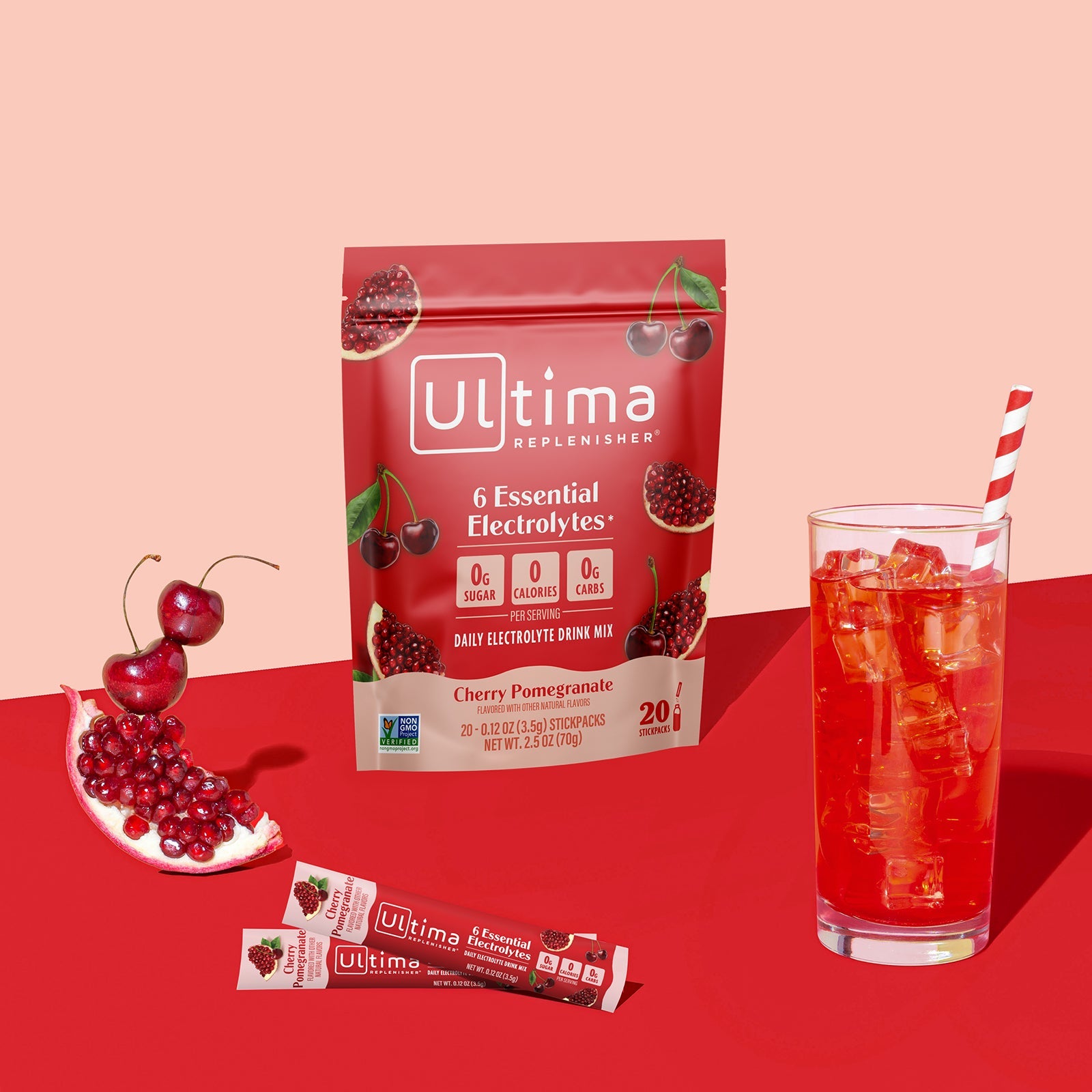 Cherry Pomegranate electrolyte drink mix