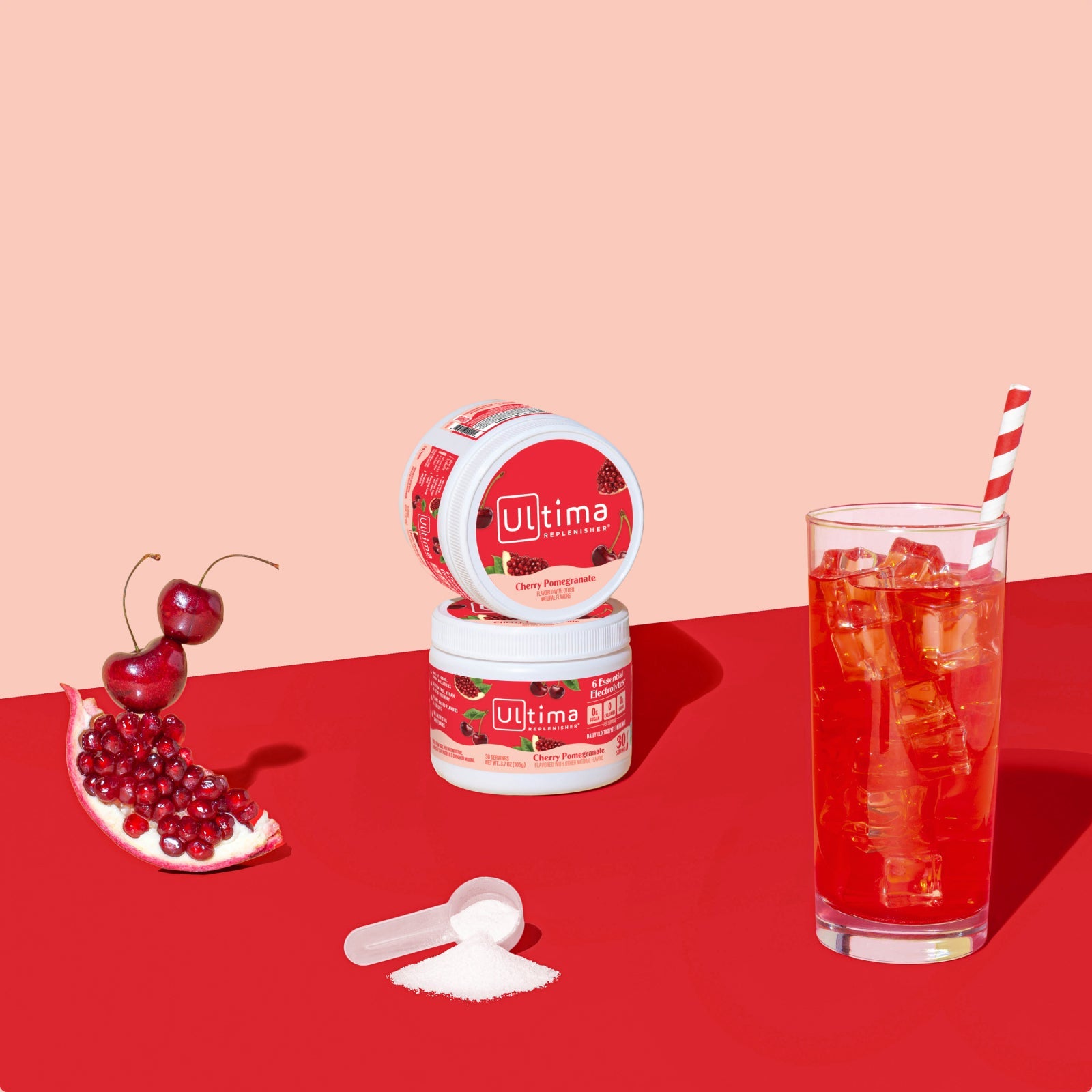 Cherry Pomegranate electrolyte drink mix