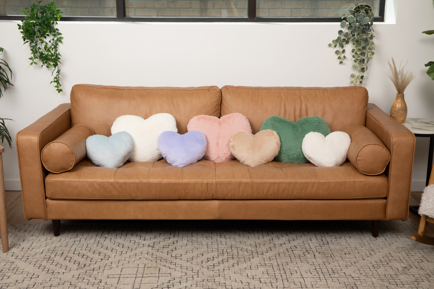 Super Sized Heart to Hug Pillow 8 lb with Pocket - Sage