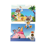 Cornelius the Yeti Island Life POP Greeting Card with Patch