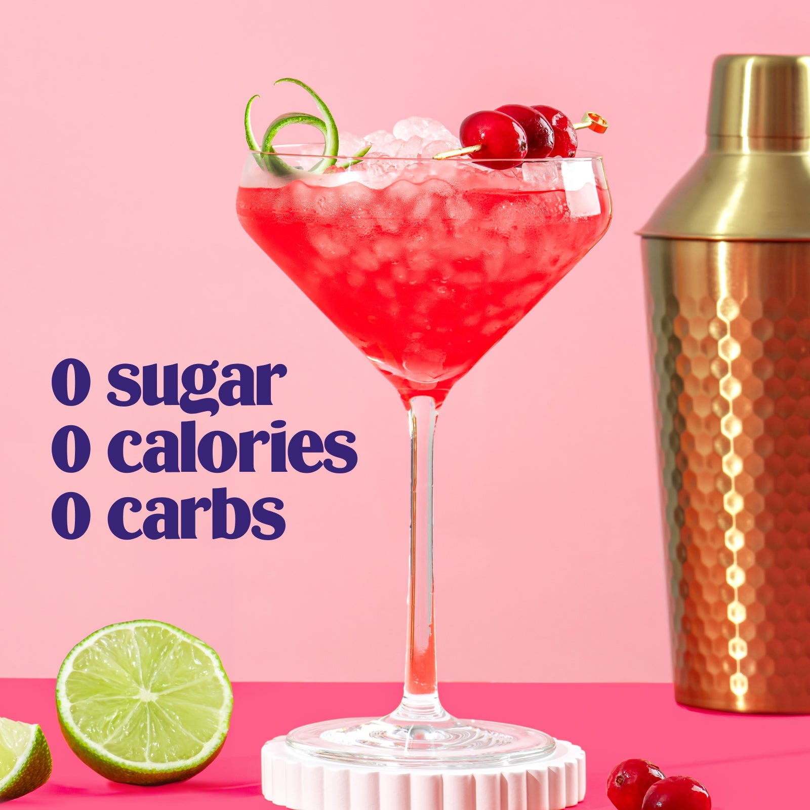 Cranberry Cosmo Mocktini electrolyte drink mix