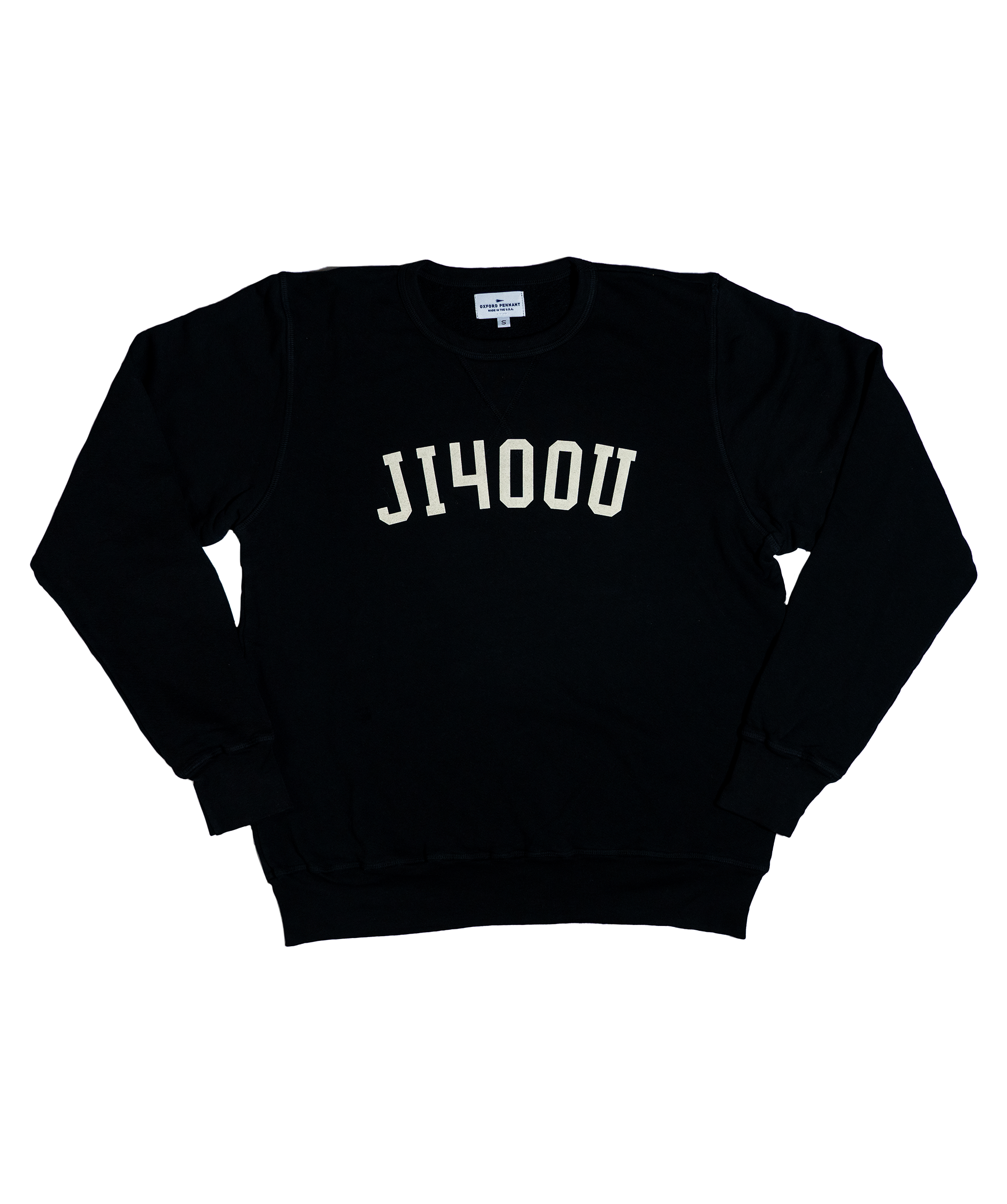 JI400U Flocked Crewneck • Jason Isbell x Oxford Pennant