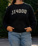 JI400U Flocked Crewneck • Jason Isbell x Oxford Pennant