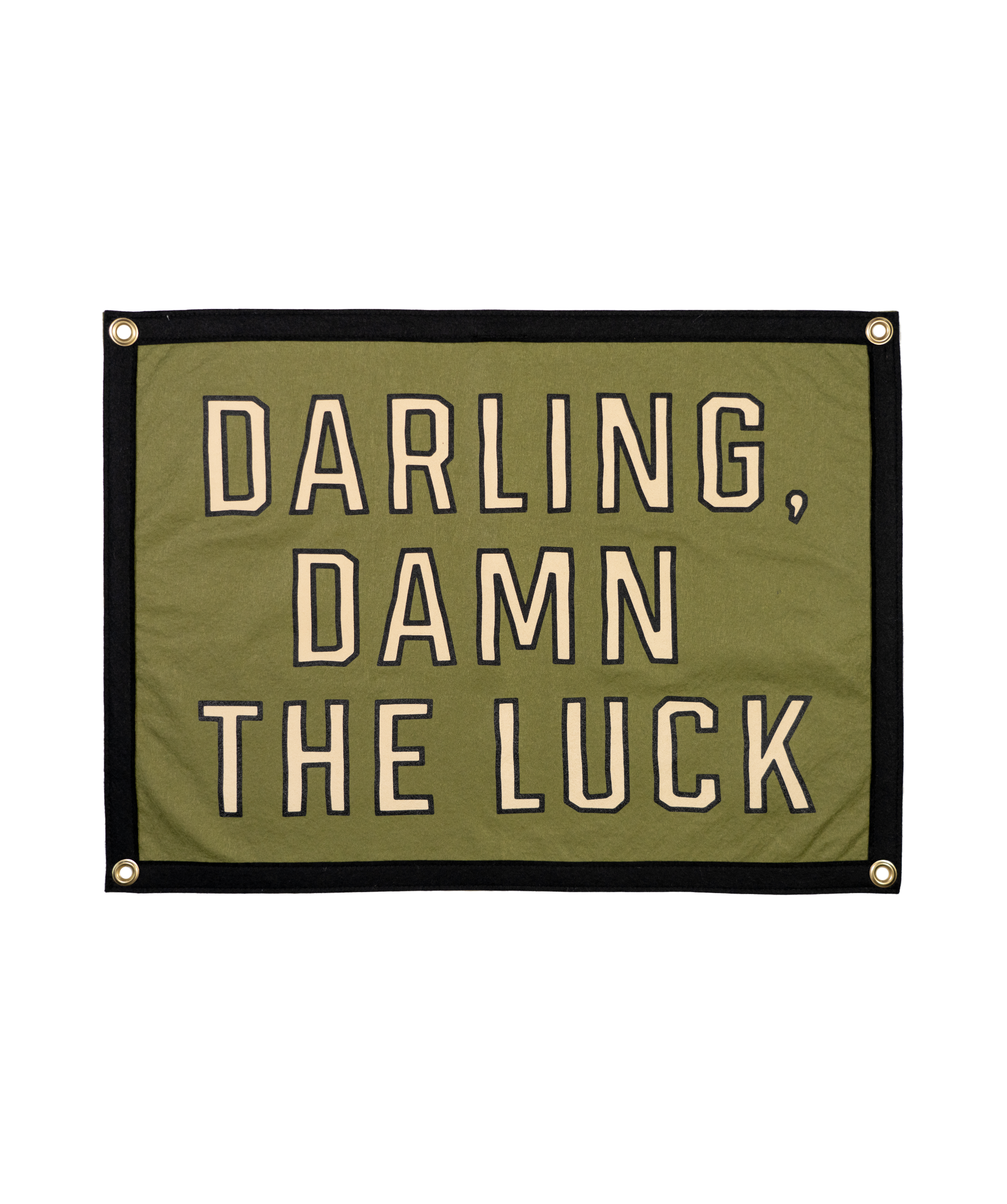 Darling, Damn The Luck Camp Flag • John Moreland x Oxford Pennant