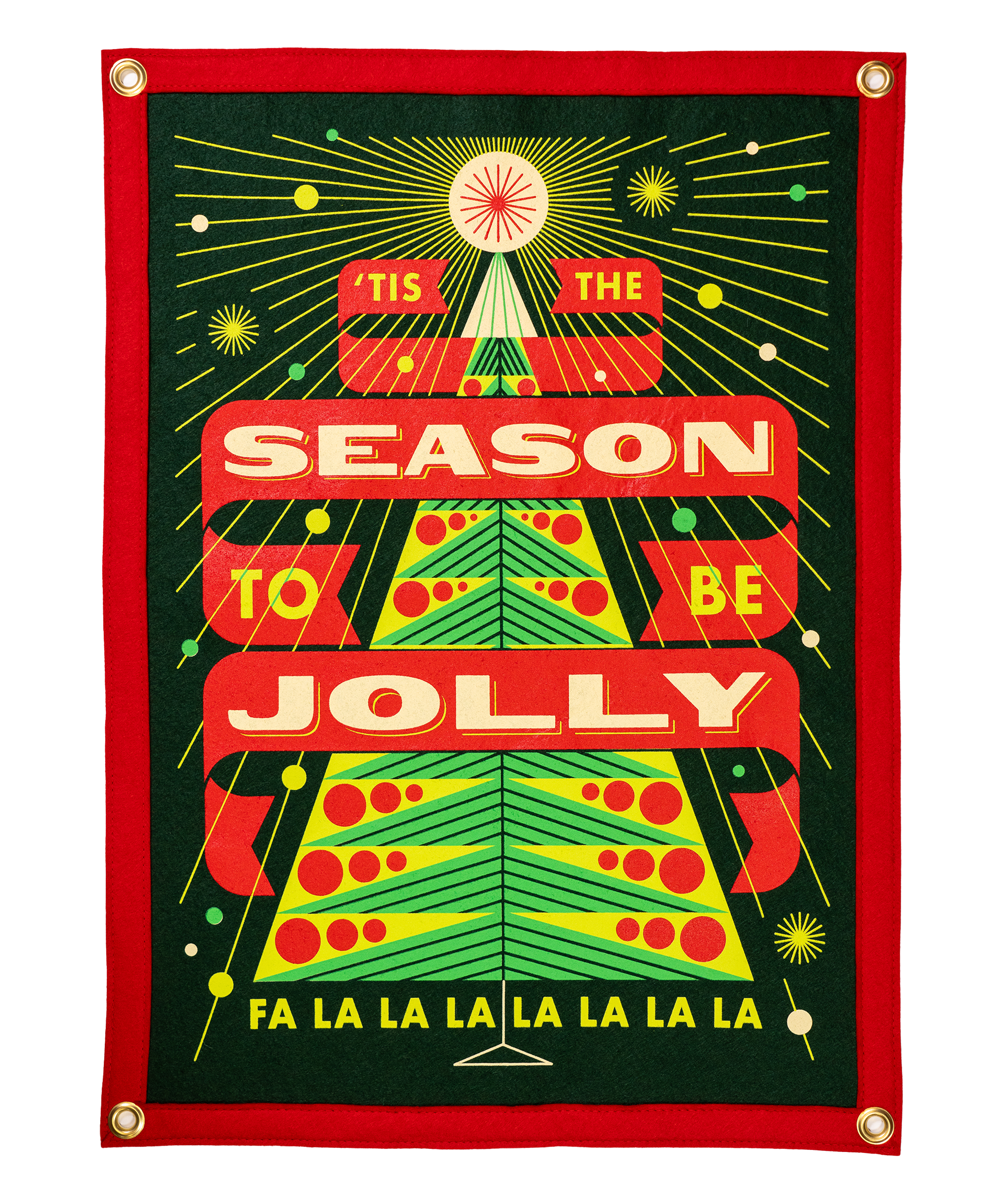 'Tis the Season To Be Jolly Camp Flag • Invisible Creature x Oxford Pennant