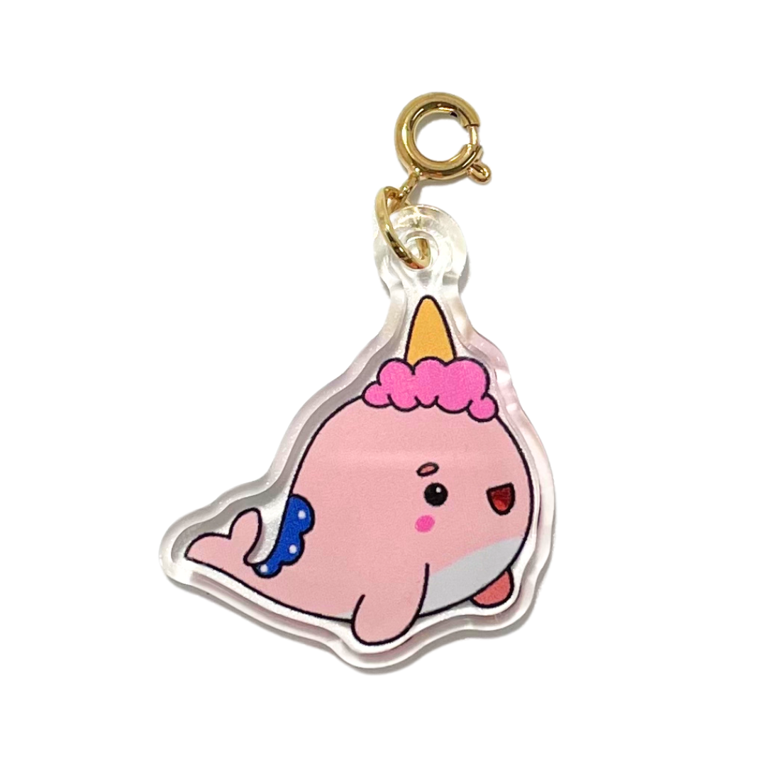 Darla Narwhal Acrylic Charm