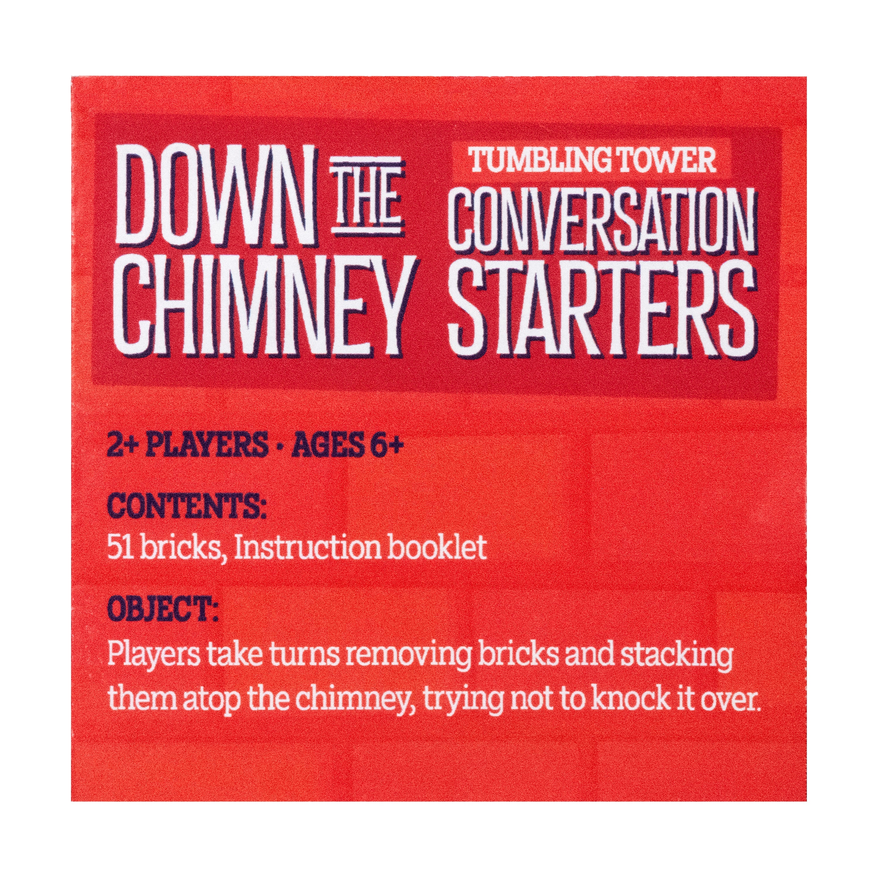 Down the Chimney: Tumbling Tower & Conversation Starters