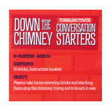 Down the Chimney: Tumbling Tower & Conversation Starters