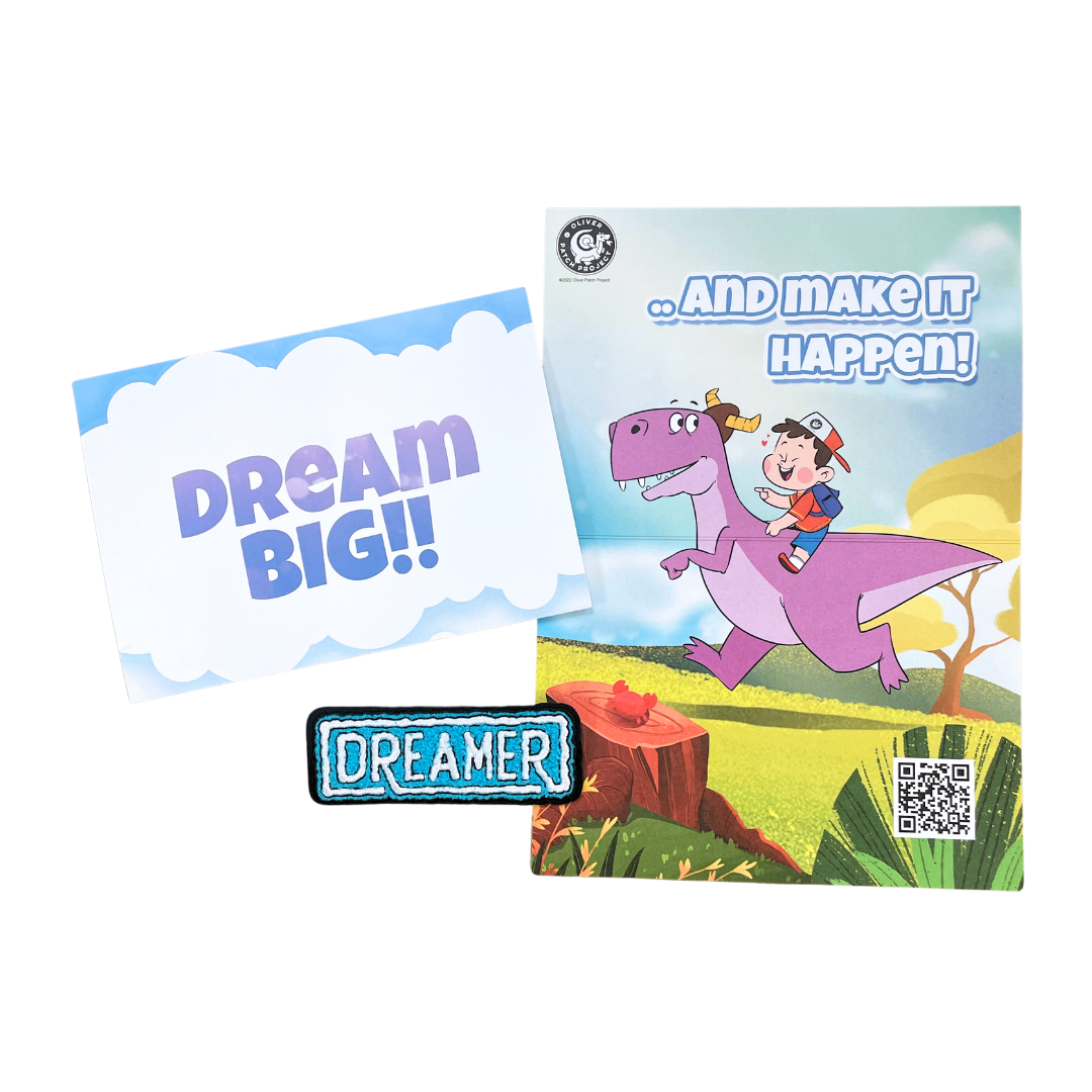 Dino Dreamer POP Greeting Card with Patch
