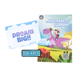 Dino Dreamer POP Greeting Card with Patch