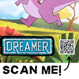 Dino Dreamer POP Greeting Card with Patch