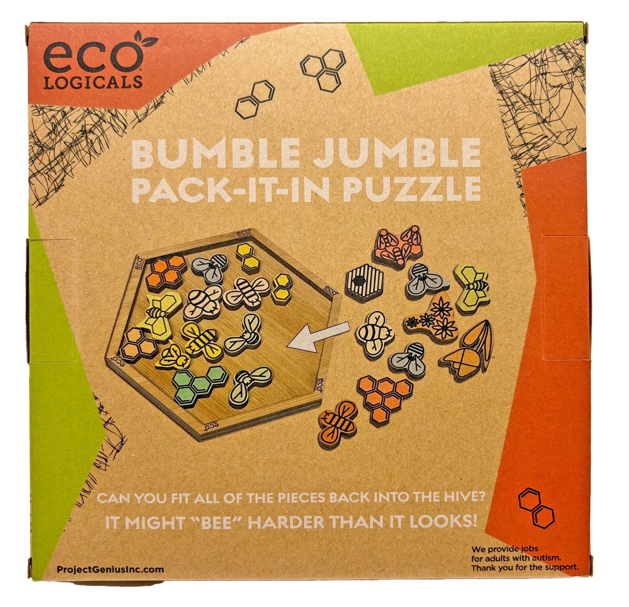 Bumble Jumble - Bamboo Bee-Themed Puzzle