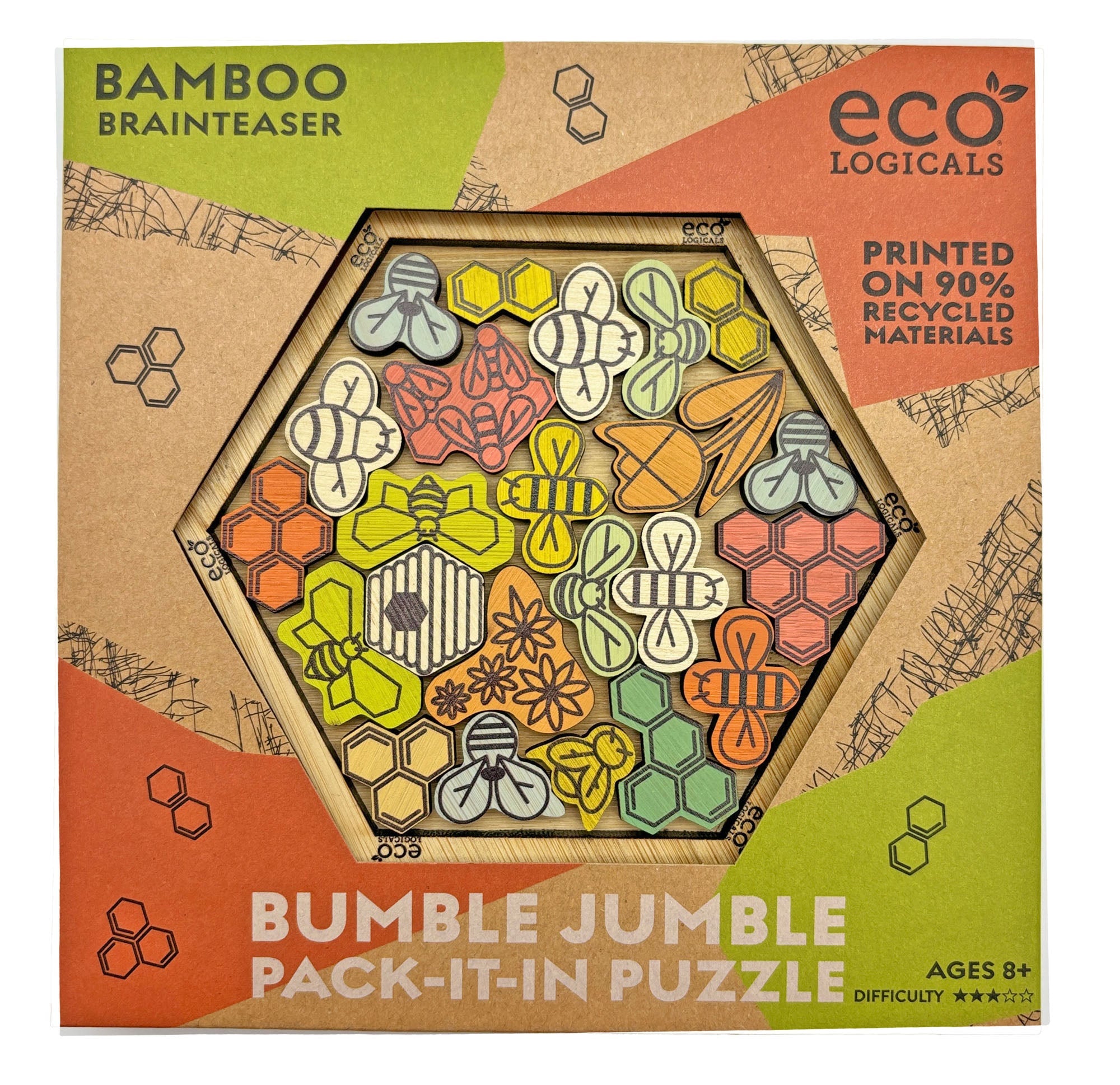 Bumble Jumble - Bamboo Bee-Themed Puzzle
