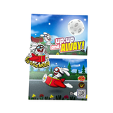 Fly to the Moon Bunny Airplane POP Greeting Card with Patch