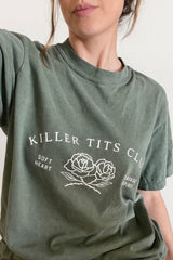 Unshaken Vintage Tee- Army Green