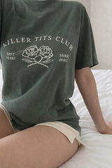 Unshaken Vintage Tee- Army Green