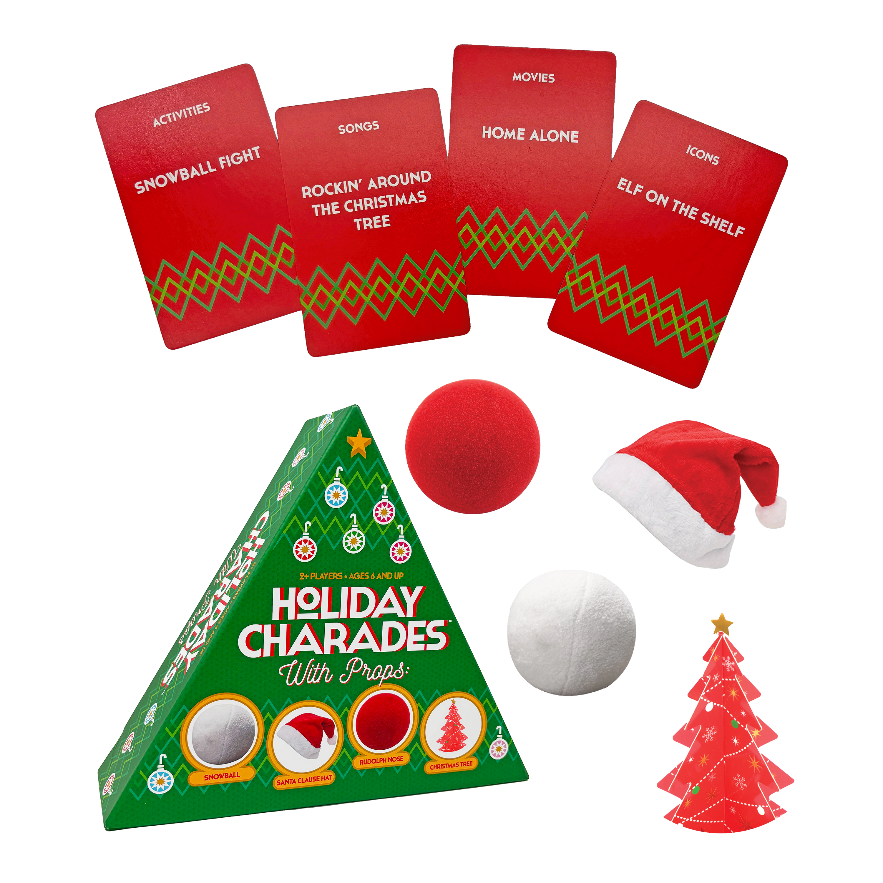 Holiday Charades Props Family Game