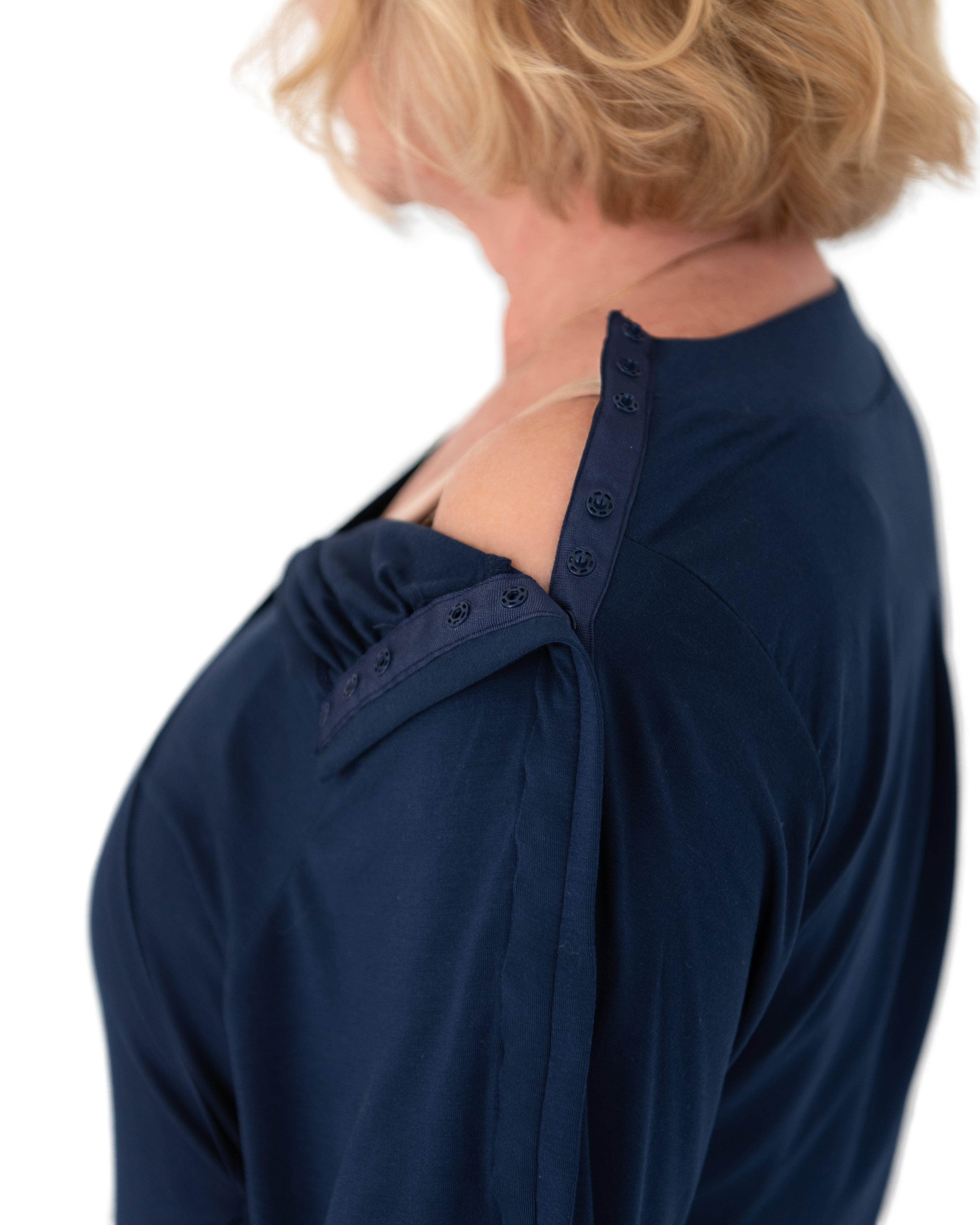 Hospital Gown with Snap Sleeves