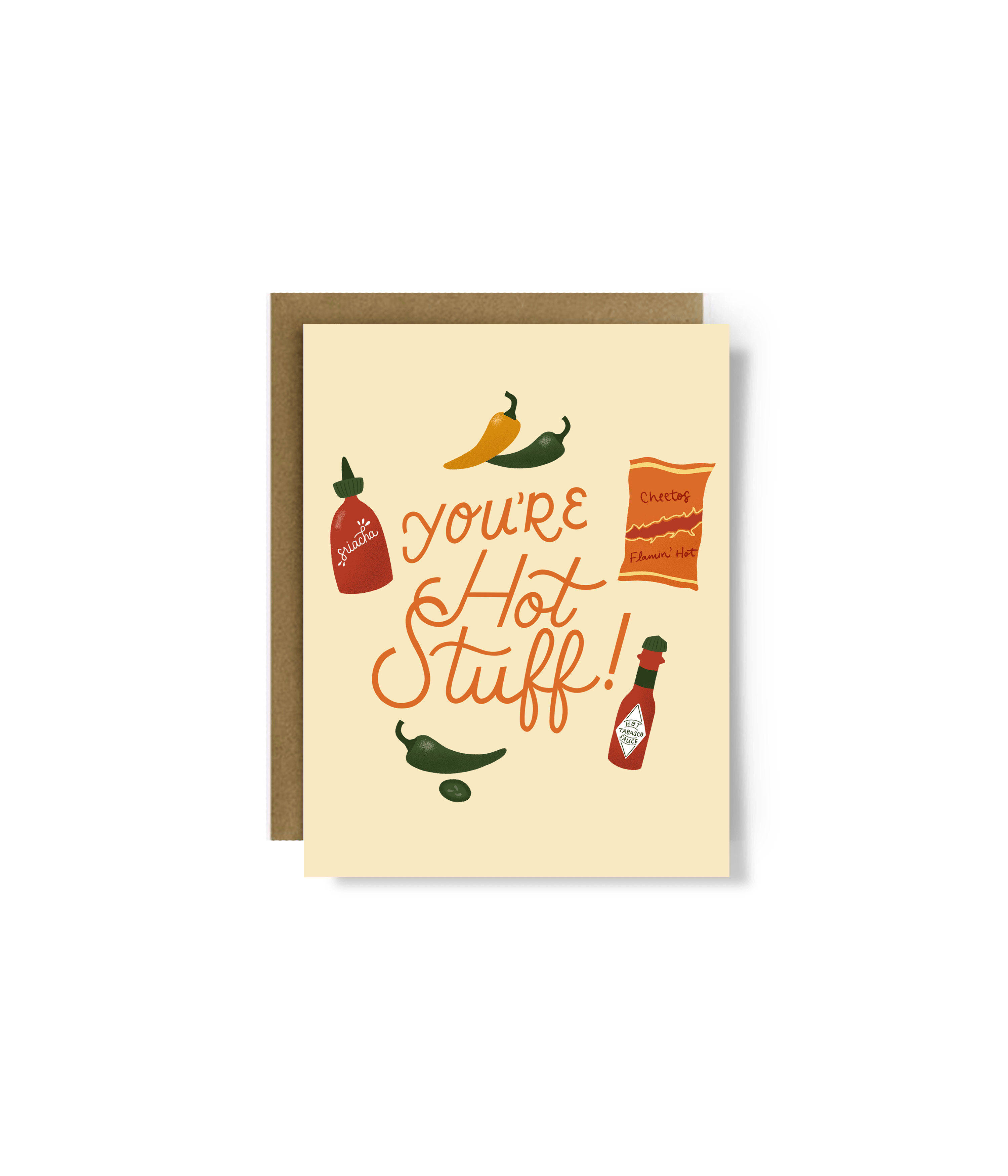 You're Hot Stuff Love Greeting Card
