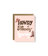 Howdy Western Hand-Lettered Everyday Greeting Card