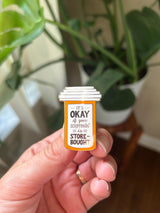 Serotonin Mental Health Gold-Plated Enamel Pin