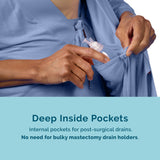 Hospital Gown with Snap Sleeves