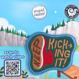 Keep Kicking It Bigfoot POP Greeting Card with Patch