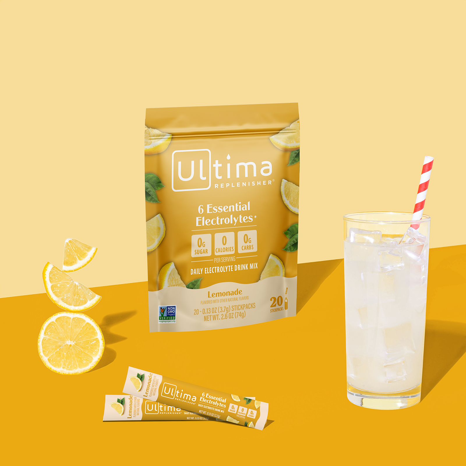 Lemonade electrolyte drink mix - Ultima Replenisher