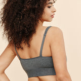 Wilderness Front Closure Bralette for Mastectomy Lumpectomy Reconstruction Gray
