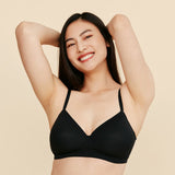 Moonrise T-Shirt Bra For Mastectomy Lumpectomy Black
