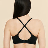 Moonrise T-Shirt Bra For Mastectomy Lumpectomy Black