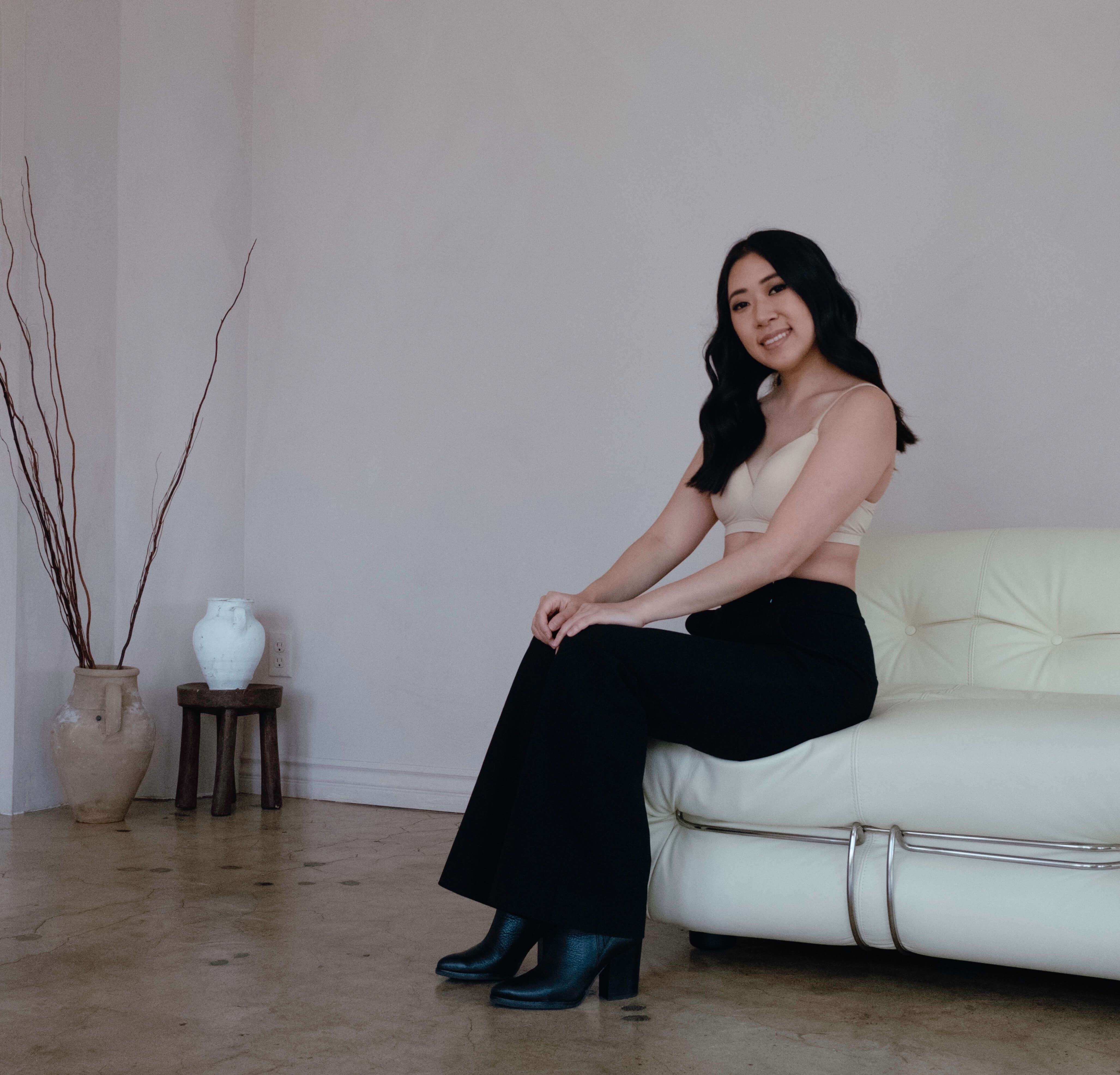 Moonrise Pocketed T‑Shirt Bra - Buff