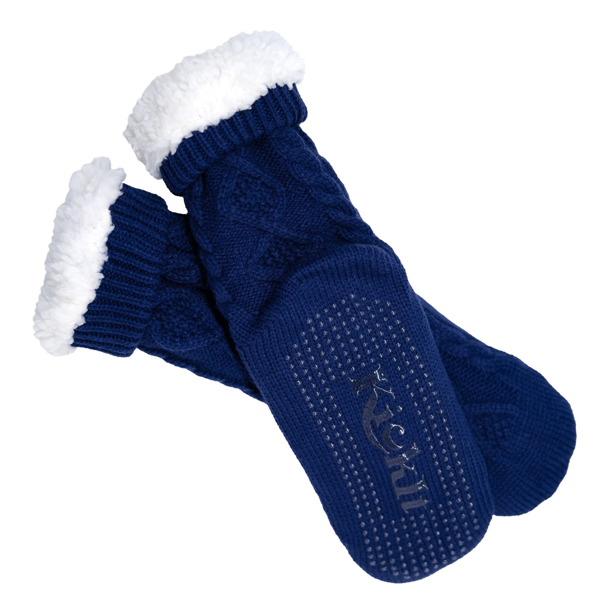 Slipper Socks in Navy Blue