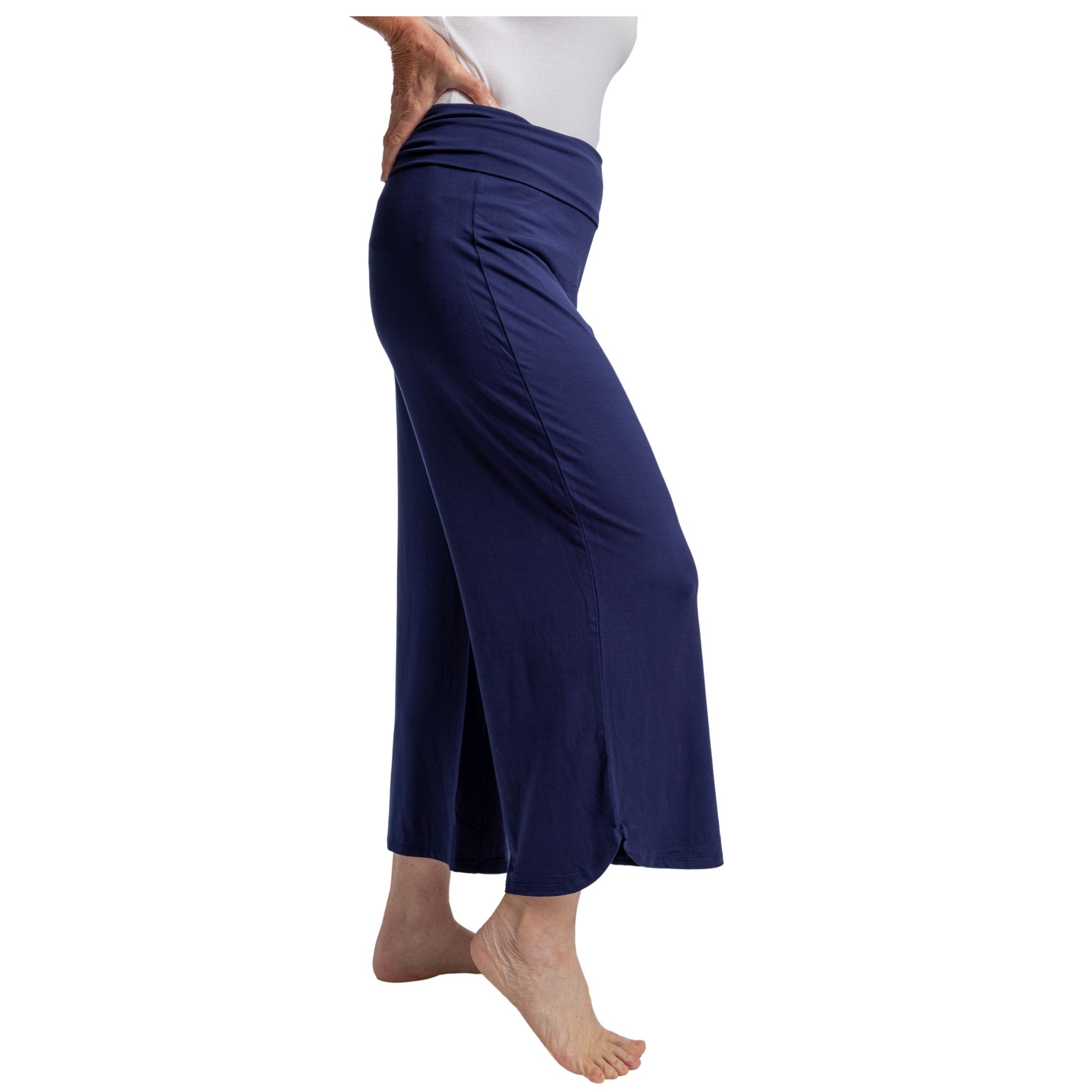 Fold Down Waist Pants