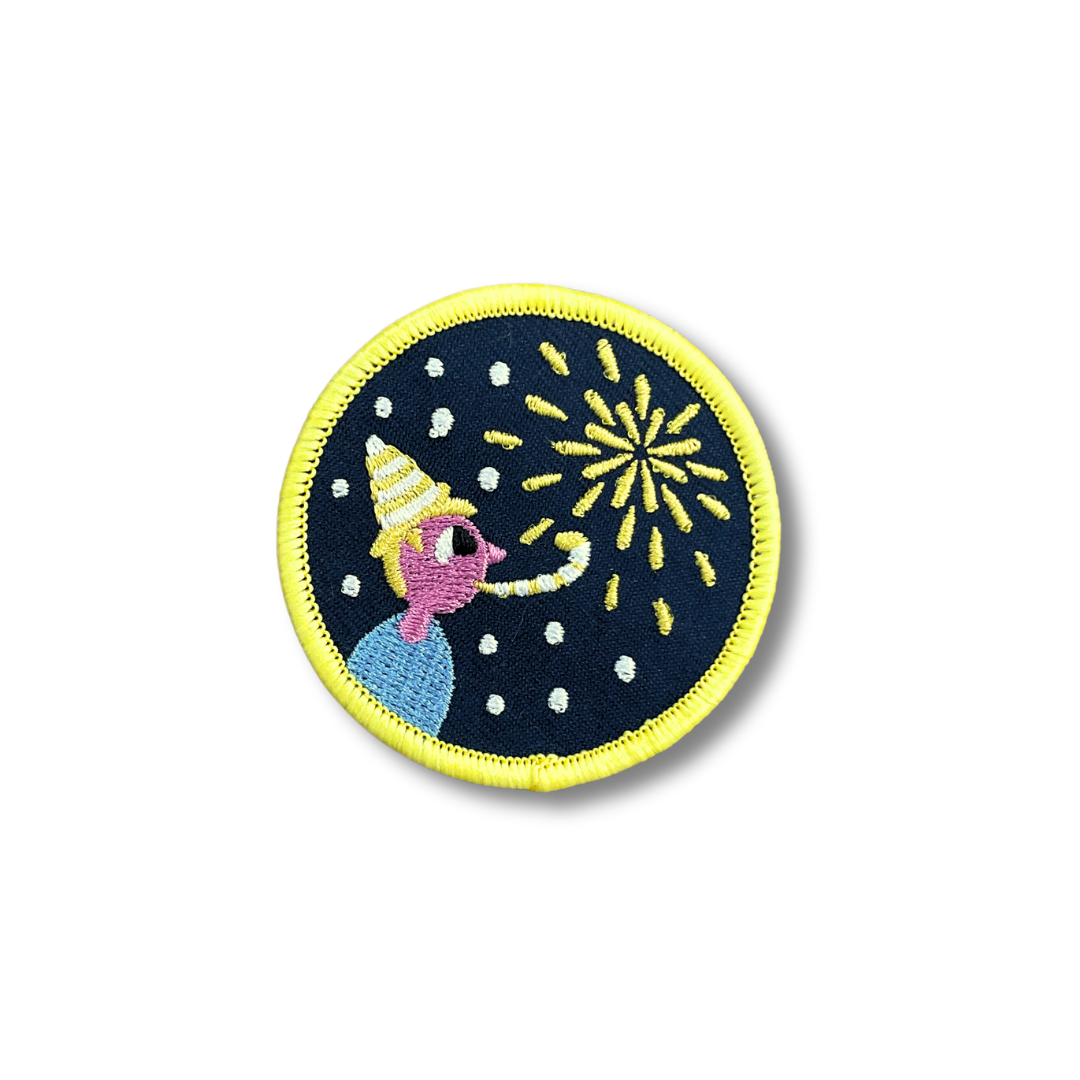 Fireworks Celebration New Year Mini Patch