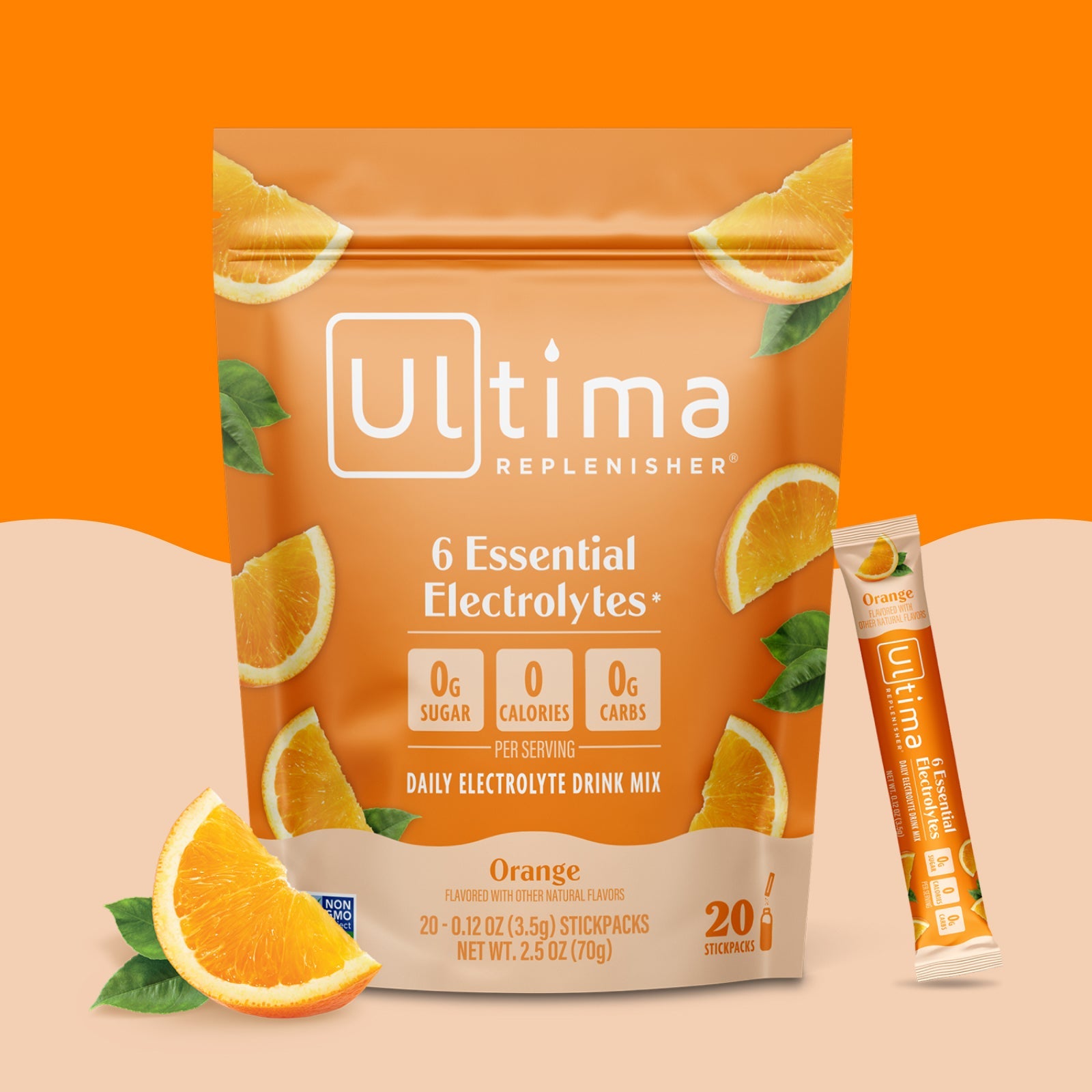 Orange electrolyte drink mix - Ultima Replenisher