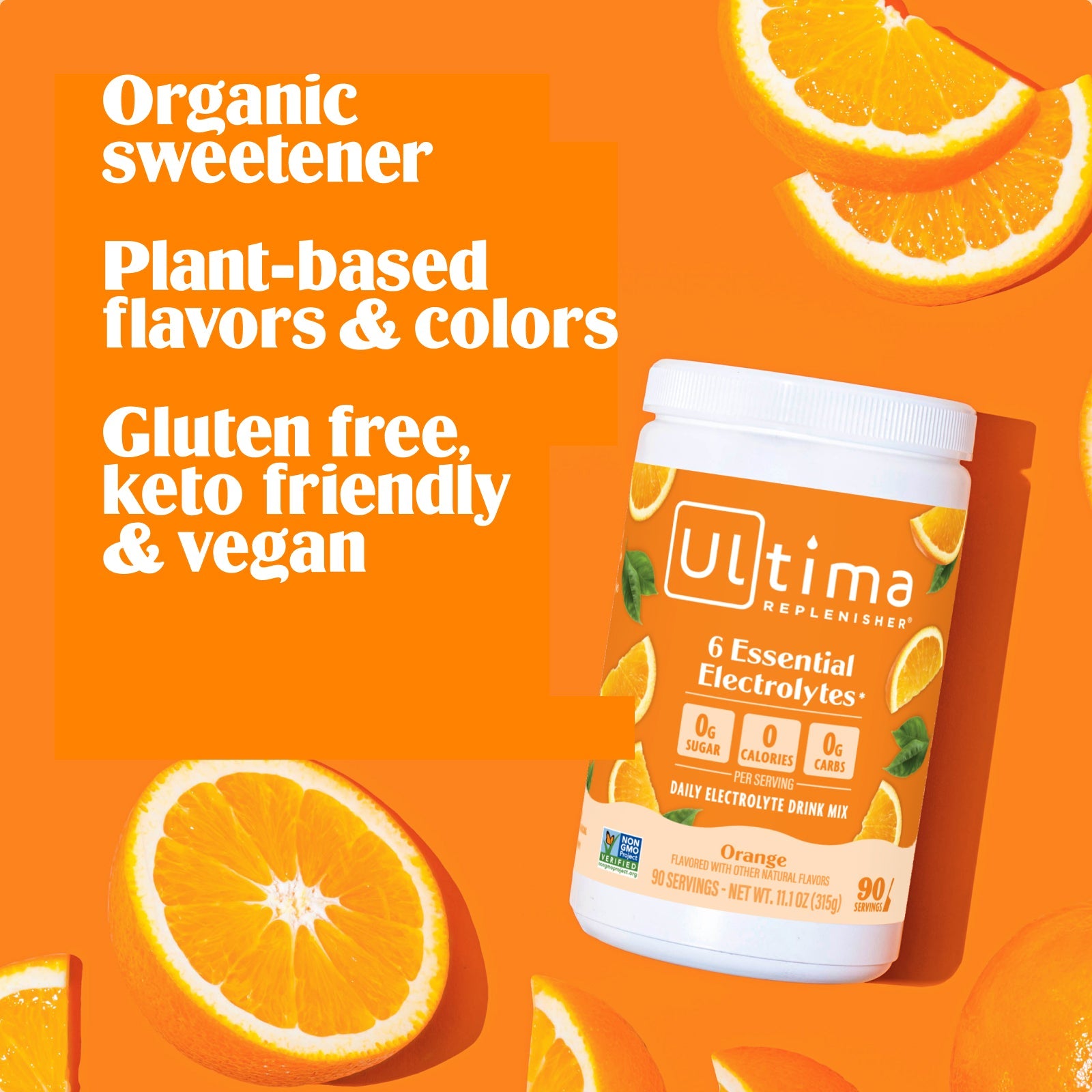 Orange electrolyte drink mix - Ultima Replenisher