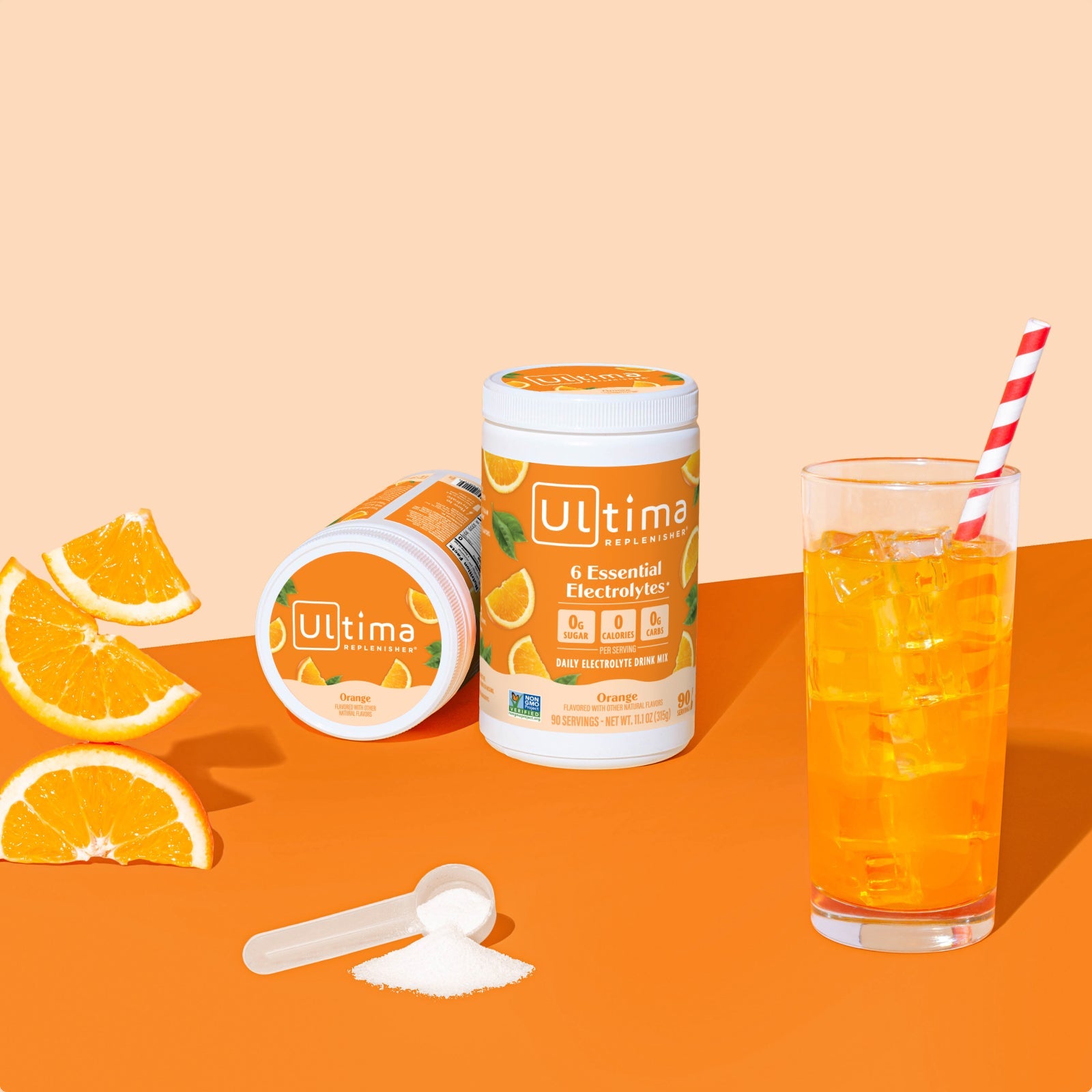 Orange electrolyte drink mix - Ultima Replenisher