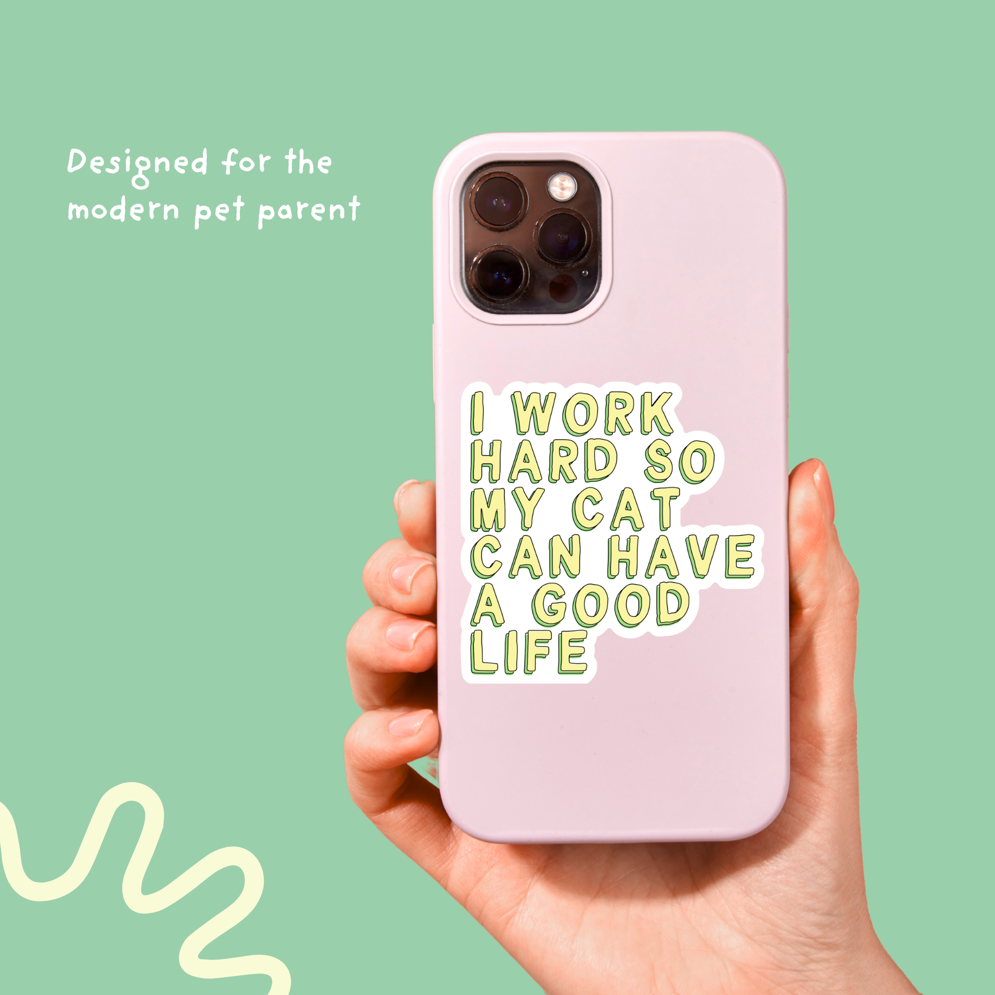 Cat Parent Vinyl Sticker Pack – Set of 6 Pet Owner Stickers