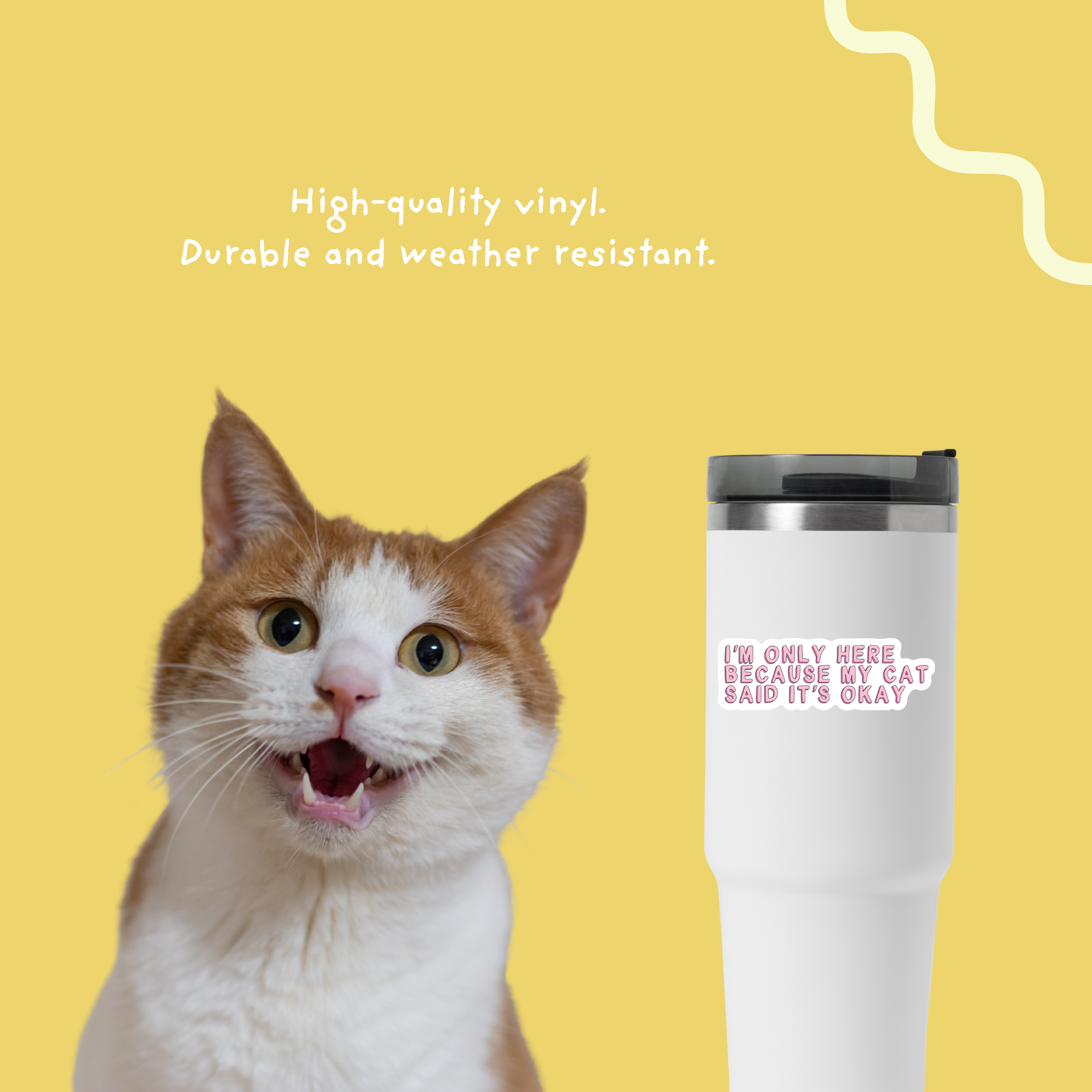 Cat Parent Vinyl Sticker Pack – Set of 6 Pet Owner Stickers