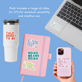 Horse Parent Vinyl Sticker Pack – Set of 6 Horse Owner Stickers