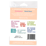 Horse Parent Vinyl Sticker Pack – Set of 6 Horse Owner Stickers
