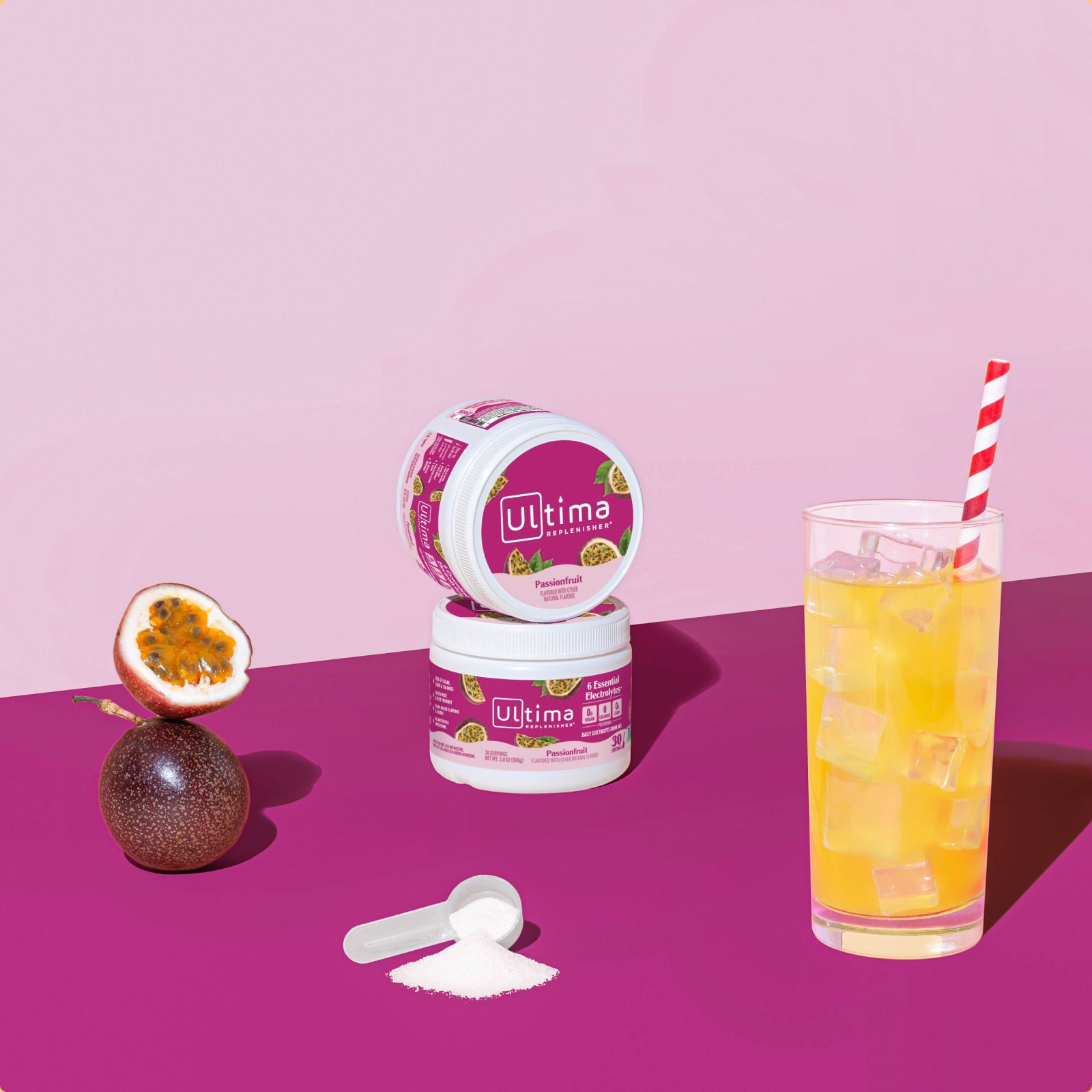 Passionfruit electrolyte drink mix - Ultima Replenisher